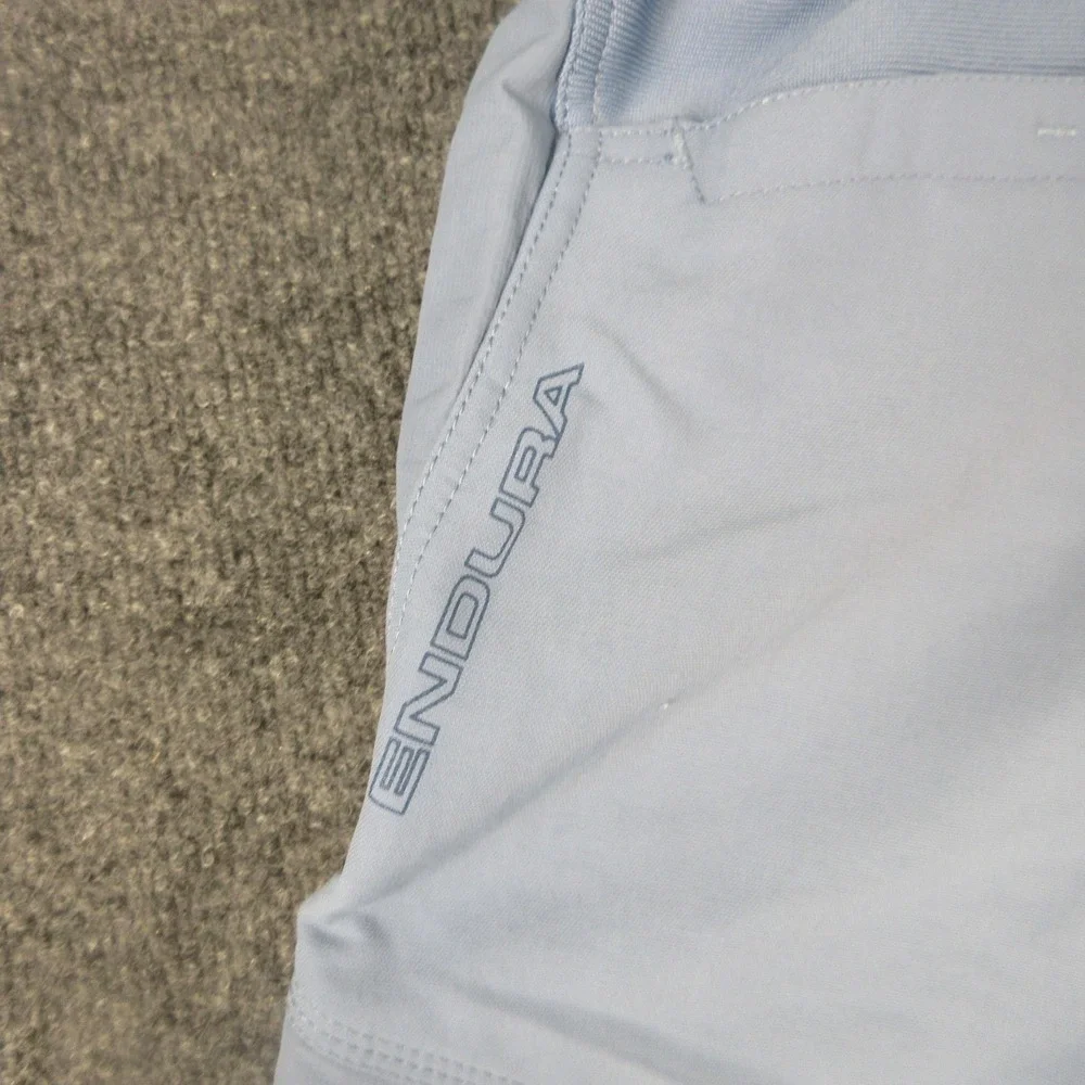 Endura Hummvee Cycling Cargo Shorts Womens Small Blue Padded 10 Inseam Chamois‎